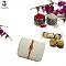 Delicate Rakhi Enhanced W/ Rubies & Mahogany Diamonds + Roli & Chaval
