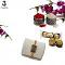 Emerald Stone rakhi Engraved W/ Gold Design and Pearls + Roli & Chaval Emerald Stone rakhi Engraved W/ Gold Design and Pearls + Roli & Chaval