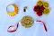 Gota Patti Rakhi w/Diya, Roli Chawal & Free Homemade Chocolates(6)