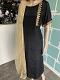 Stylish Pure Black Crepe Silk Partywear Kurti and Dupatta Stylish Pure Black Crepe Silk Partywear Kurti and Dupatta