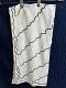 White Georgette Black Sequins Dupatta Chunni Stole #4384