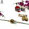 Auspicious Zardozi Beaded Rakhi With Peacock Design + Roli & Chaval Auspicious Zardozi Beaded Rakhi With Peacock Design + Roli & Chaval