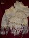Silk Scarf 2948 Natural Ivory Pure Silk Dupatta Chunni Shawl Wrap Shieno