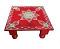 Traditional Design Wooden Bajot / Puja Chowki / Home Decor 15" X 15"