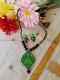 Simple Terracotta jewelry- Green terracotta necklace set Simple Terracotta jewelry- Green terracotta necklace set