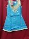 Girl’s Blue Embroidered Detail Suit Indian Party Wear Shieno Sarees #6305