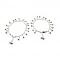 925 Sterling Silver Kids 3mm Mat Chain Designer Bell Anklet - Style#01 925 Sterling Silver Kids 3mm Mat Chain Designer Bell Anklet - Style#01