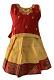Yellow And Red Pattu Pavada Size Available In Two Sizes Yellow And Red Pattu Pavada Size Available In Two Sizes