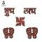 Set of 5 Piece Unique Door Décor Rangoli Set of 5 Piece Unique Door Décor Rangoli