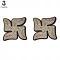 Customized Carved Swastika with Flower design Stickers Customized Carved Swastika with Flower design Stickers