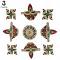 Meena Diya Rangoli Set of 9 Pieces For Floor Decoration Meena Diya Rangoli Set of 9 Pieces For Floor Decoration