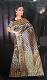 Banarsi Silk Finish Golden Zari Kanjeeviram Saree #6334