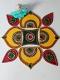 Yellow Star Shape Ready to Use Rangoli Design Yellow Star Shape Ready to Use Rangoli Design