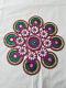 Sunflower Shape Ready to Use Rangoli Design 12"