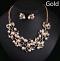Pearl Crystal Necklace Set 