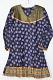 Purple Black Cotton Crushed Kurti Size 36/38 Purple Black Cotton Crushed Kurti Size 36/38