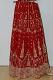 Gorgeous Maroon Georgette Lehanga w/  Unstiched Embellished Blouse & Stole