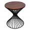 Round 20" Accent Table W/ Reclaimed Wood & Iron Base Round 20" Accent Table W/ Reclaimed Wood & Iron Base