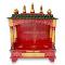 Traditional Wooden Painted  Puja Mandir / Hindu Temple For Home 30"