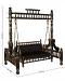 Handcrafted Wooden Sankheda Jhula, Indoor Indian Swing for Home - Black / Gold Handcrafted Wooden Sankheda Jhula, Indoor Indian Swing for Home - Black / Gold
