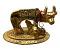 2.5" Golden Metal Kamdhenu Cow and Calf for Pooja 2.5" Golden Metal Kamdhenu Cow and Calf for Pooja