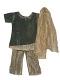 Black & Gold Tissue Pant-style Toddler Salwar Kurta Black & Gold Tissue Pant-style Toddler Salwar Kurta