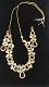 Big Kundan Stones Necklace Set With Clear White Stones