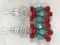 Turquoise & Red Bead Earrings Turquoise & Red Bead Earrings
