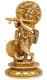 Krishna Statue w/ Peacock In Natural Brass 6 Inches Krishna Statue w/ Peacock In Natural Brass 6 Inches