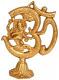 Divine Ganesh Om Brass Statue 8.5 Inches