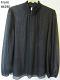 Ann Taylor Black Shimmer Georgette L Size Blouse Kurti