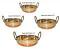 Copper Bottom Stainless Steel Kadai 4 Pcs Set to Cook / Fry 7.5" to 11" Copper Bottom Stainless Steel Kadai 4 Pcs Set to Cook / Fry 7.5" to 11"