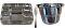 100 Disposable Plates 10 Compartment Silver Plates w/ Fork & Bowl