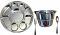 9 Compartment Disposable Silver Plates - Indian Food Tray (100 Thali w/ Forks, Spoons & Bowls) 9 Compartment Disposable Silver Plates - Indian Food Tray (100 Thali w/ Forks, Spoons & Bowls)