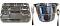 Disposable 10 Compartment Silver Thali - 100 Plates w/ Fork, Spoon, Bowl 