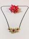 Mangalsutra Necklace Set (available with pink or green stones)