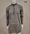 Men's Grey Cotton Kurta w/ Stripes Design Men's Grey Cotton Kurta w/ Stripes Design