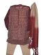 Kurta Pajama For Boys In Maroon & Cream Checks