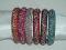 Fancy Lac Indian Metal Bangles For Adults, Size 2/8 XL