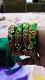 Green Maggam Handmade Work 4 bangles Bangles 2.6 size
