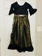 Black Crop Top Girls Dress 6 to 8 Years (27" Chest & 26" Adjustable Waist)