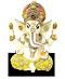 Artistic 10" Tall Shri Ganesha Statue Murti in Traditional Meditation Pose