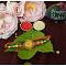 Affectionate Antique Om Rakhi W/ Beautiful Beads + Roli & Chaval