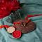 Cute Beads rakhi with small Ghungroo + Roli & Chaval