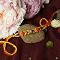 Beautiful Beads Rakhi With Roli + Chaval