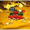 Beautiful Red Blossom Lumba Bhaiya Bhabhi Rakhi + Roli & Chaval