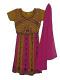 Gold & Pink Crepe Lehenga Choli For 2 To 3 Year Old Girls