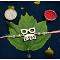 Wooden Customized Bhai Rakhi W/ polished pearls & Beads + Roli/Chaval