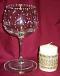 Glass Candle Goblet Studded Fine Crystals