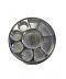 9 Compartment Disposable Silver Matte Plates - Indian Thali Plastic Tray